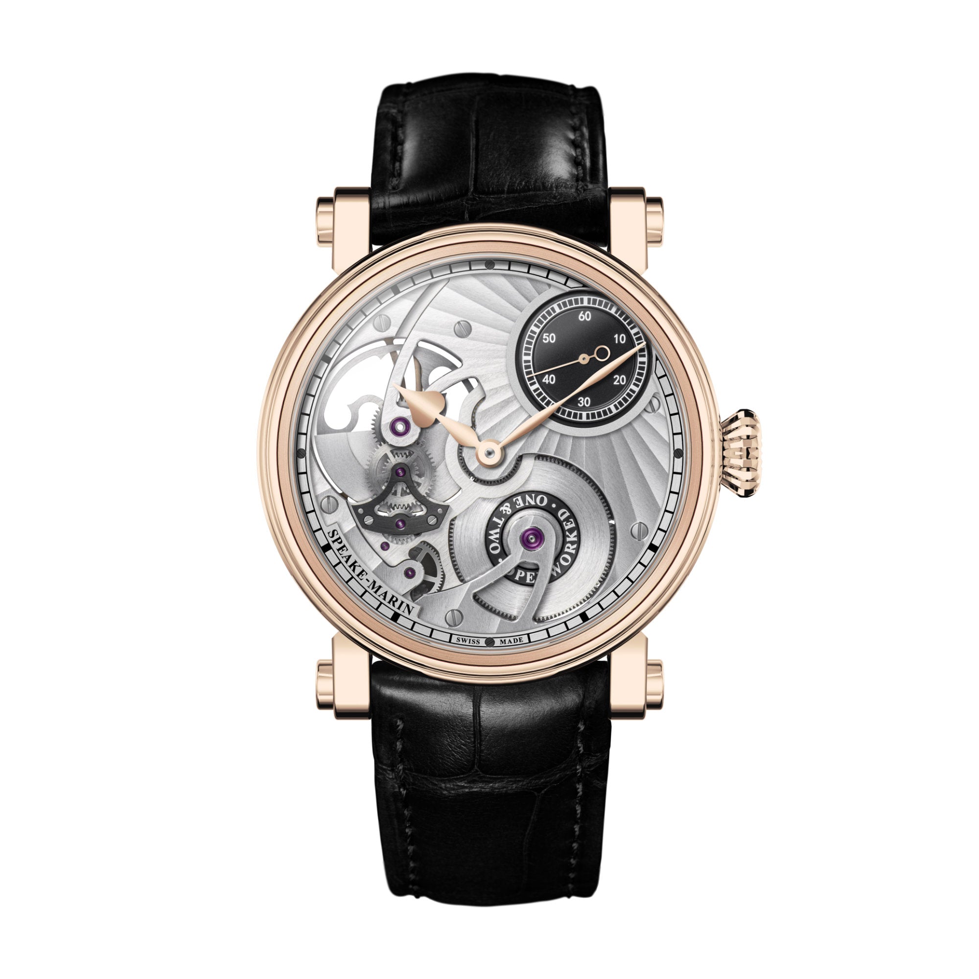 Speake-Marin Openworked (423813330) aus Rotgold, Leder