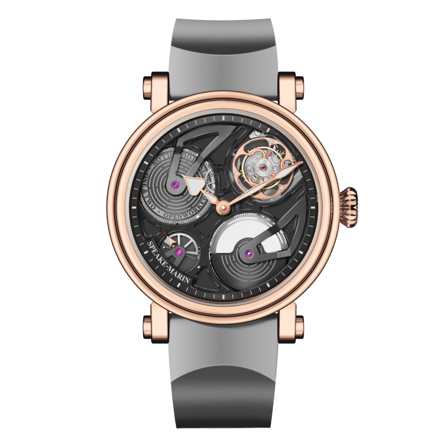 Openworked Tourbillon, Roségold von Speake-Marin (424211040)