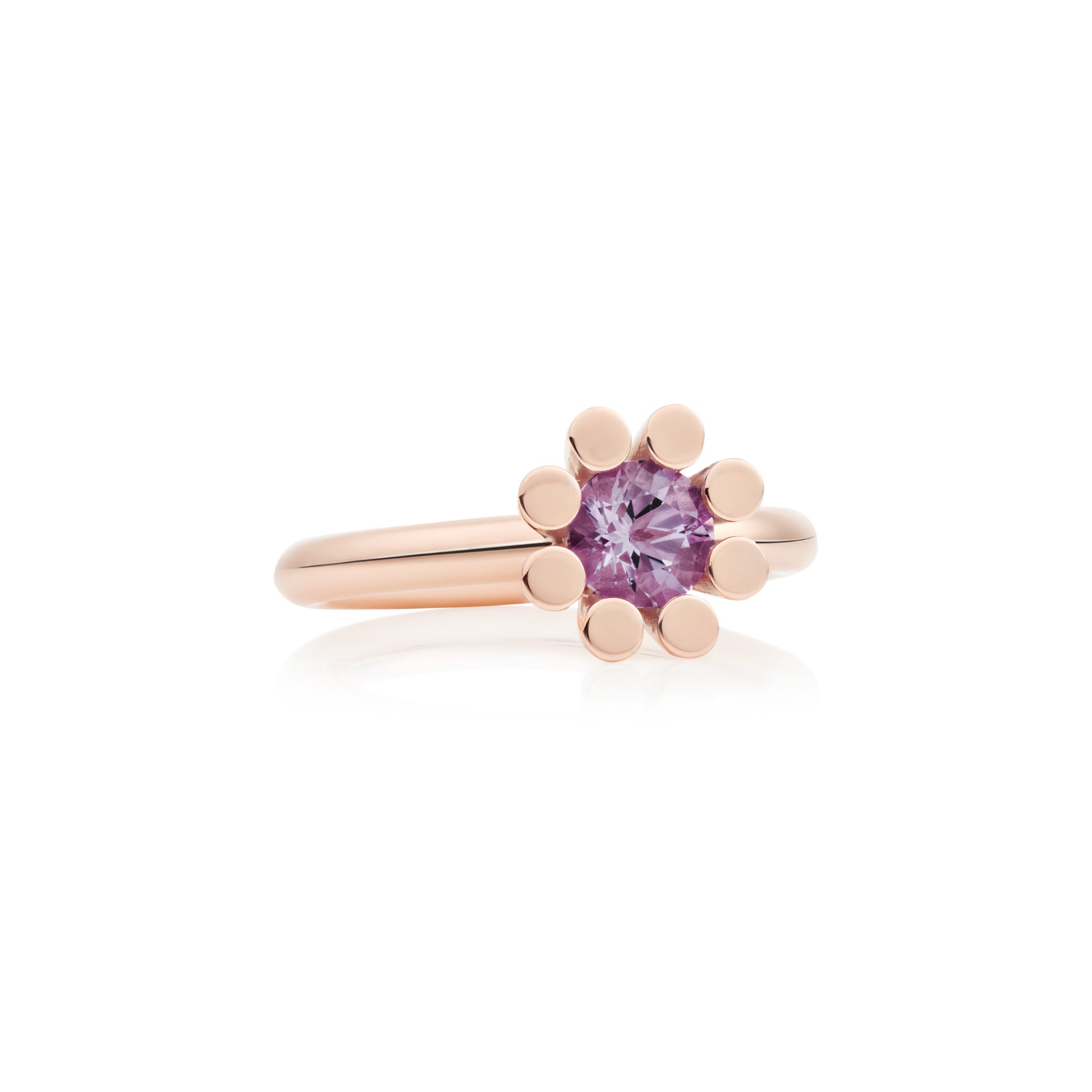 Sprite Ring, Roségold • Amethyst • Diamant von Bron (8RR4590AM)