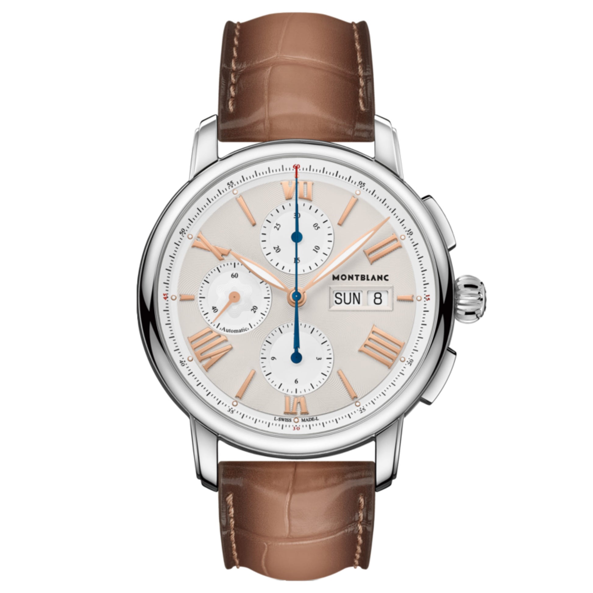 Star Legacy Chronograph Day & Date, Edelstahl • Perlmutt • Saphir von Montblanc (126080)