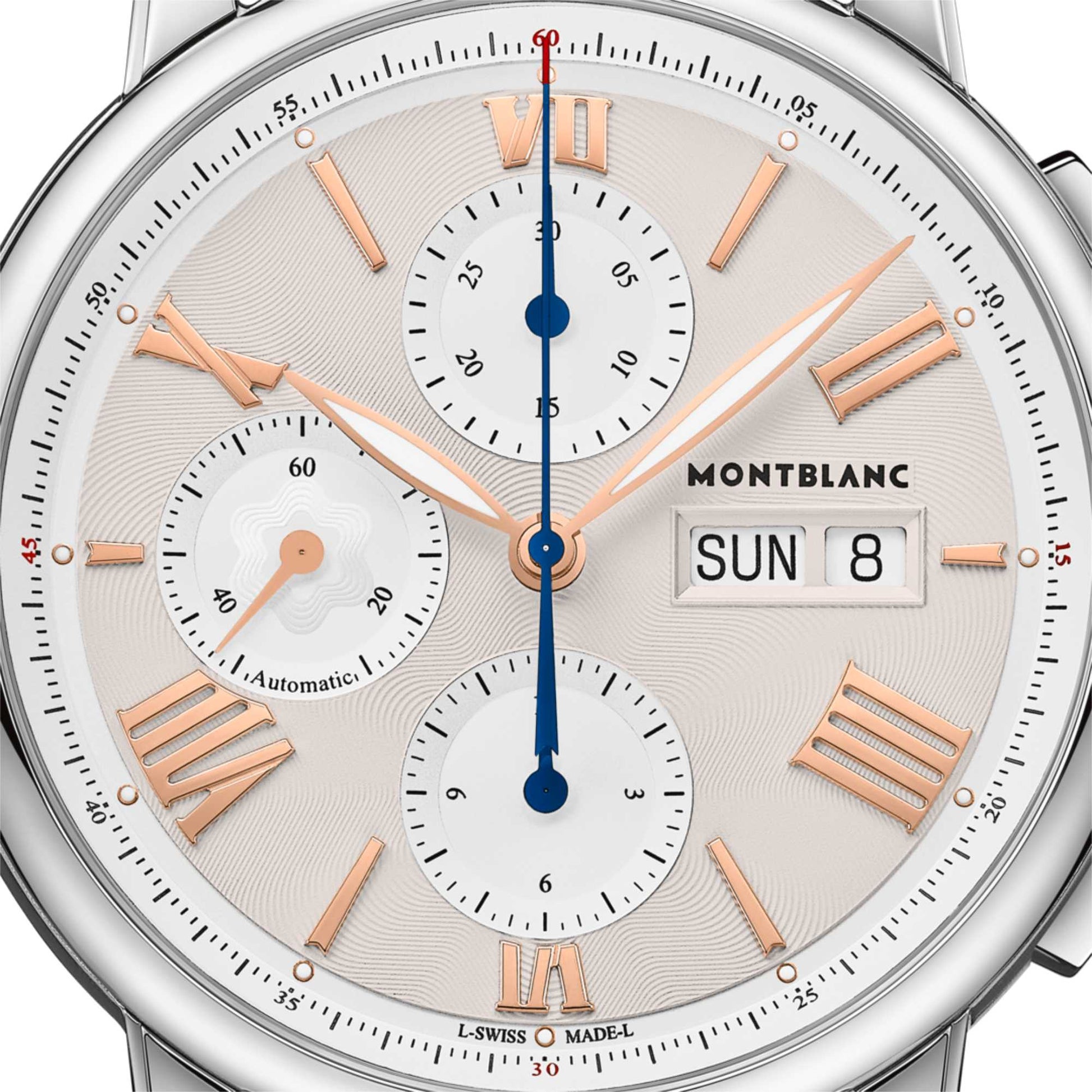 Star Legacy Chronograph Day & Date, Edelstahl • Perlmutt • Saphir von Montblanc (126080)