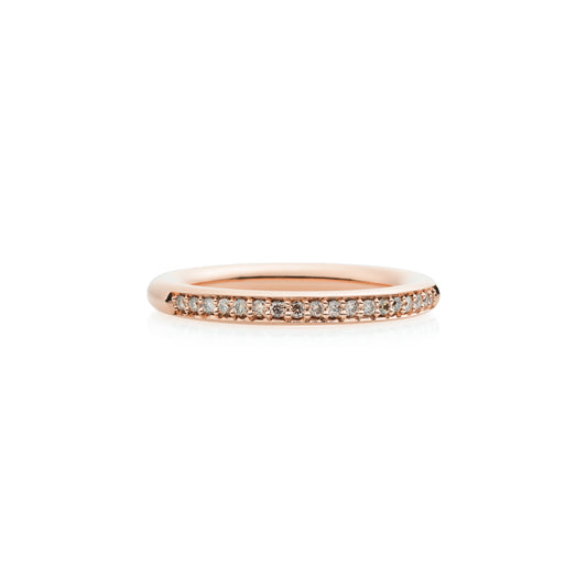 Stax Ring, Roségold • Diamant • Mondstein von Bron (8RR4593CBR)