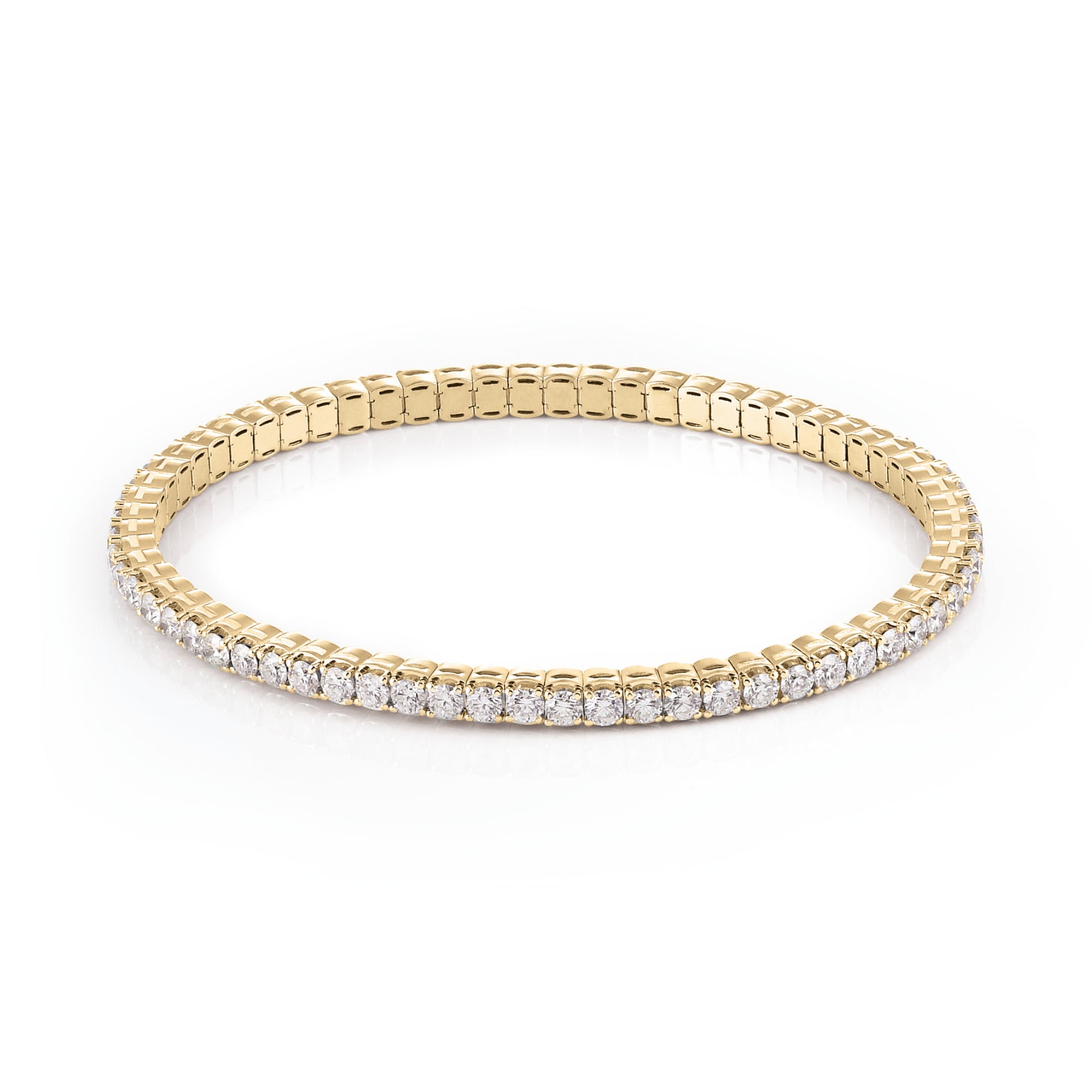 Stretchy Armband, Bicolor-Gold • Diamant von Al Coro (A290G)