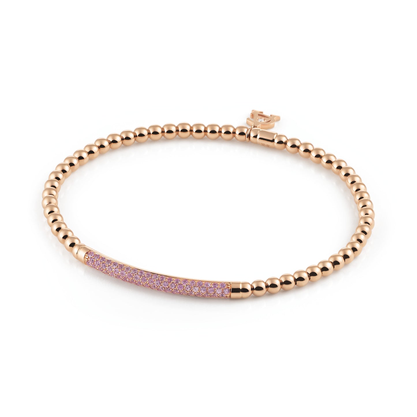 Stretchy Armband, Bicolor-Gold • Diamant • Saphir von Al Coro (A350PSR17)