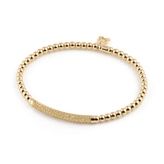 Stretchy Armband, Bicolor-Gold • Diamant • Saphir von Al Coro (A350YSG17)