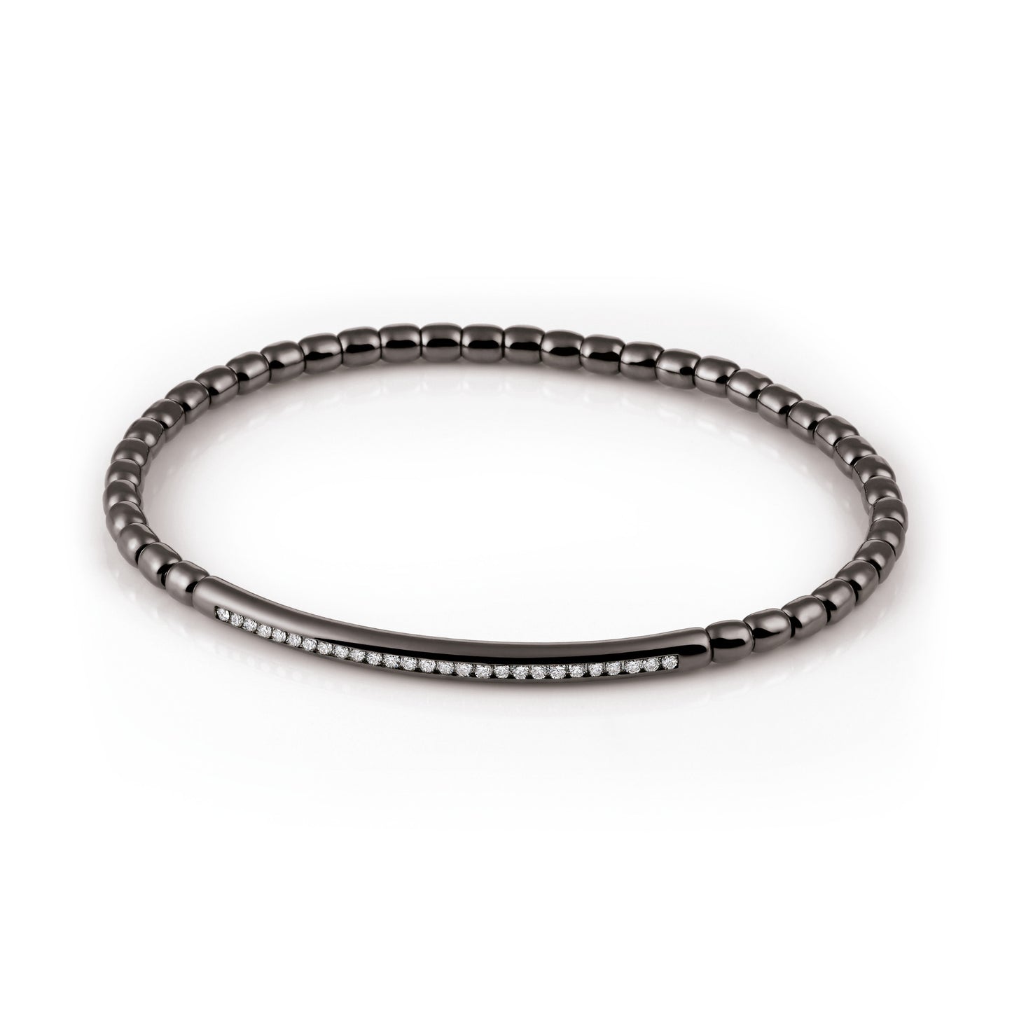 Stretchy Uomo Armband, Weißgold • Diamant von Al Coro (A361BW20)