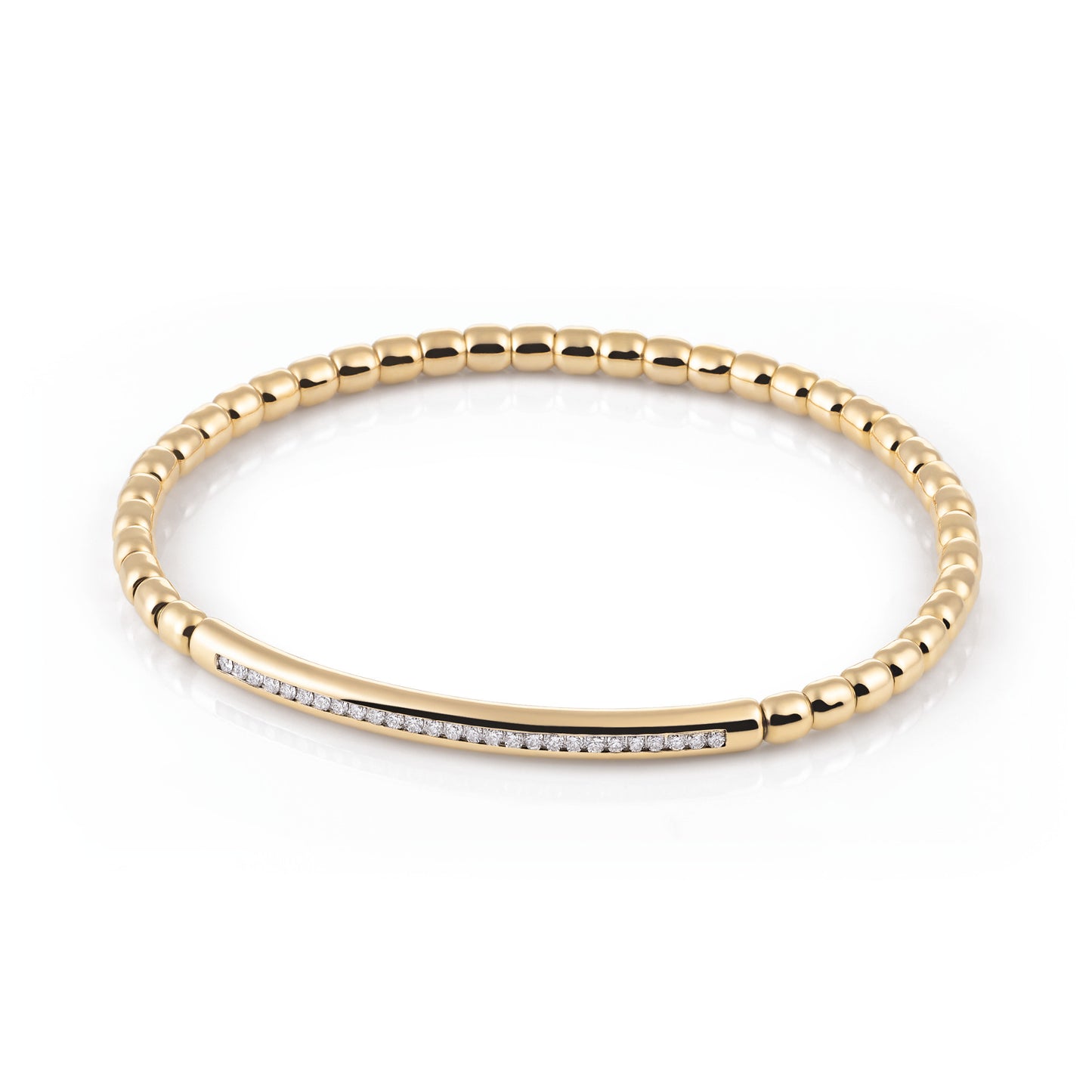 Stretchy Uomo Armband, Gelbgold • Diamant von Al Coro (A361G20)