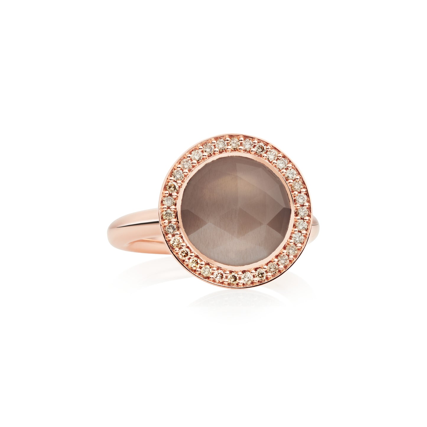 Sushi Ring, Roségold • Diamant • Mondstein von Bron (8RR4865MGBCBR)