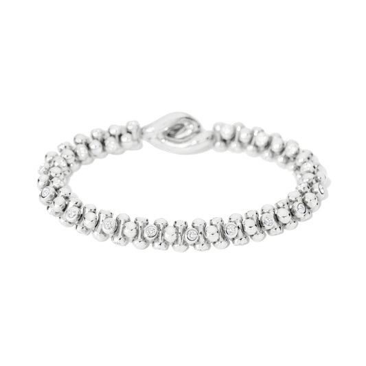 Tamara Comolli ALWAYS DIAMONDS Armband alternating Classic (B-AD-alt-Cl-wg) aus Weißgold mit Diamant