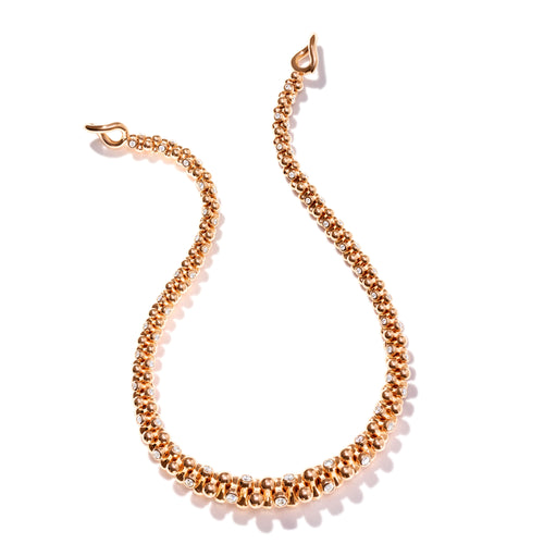 Tamara Comolli ALWAYS DIAMONDS Halskette (N-AD-Alt-Gr-Cl-rg) aus Roségold mit Diamant