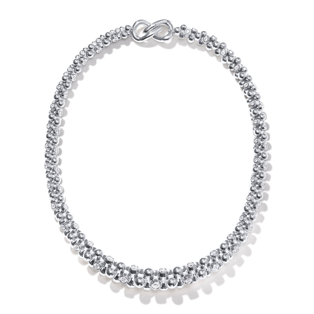 Tamara Comolli ALWAYS DIAMONDS Halskette (N-AD-Alt-Gr-Cl-wg) aus Weißgold mit Diamant
