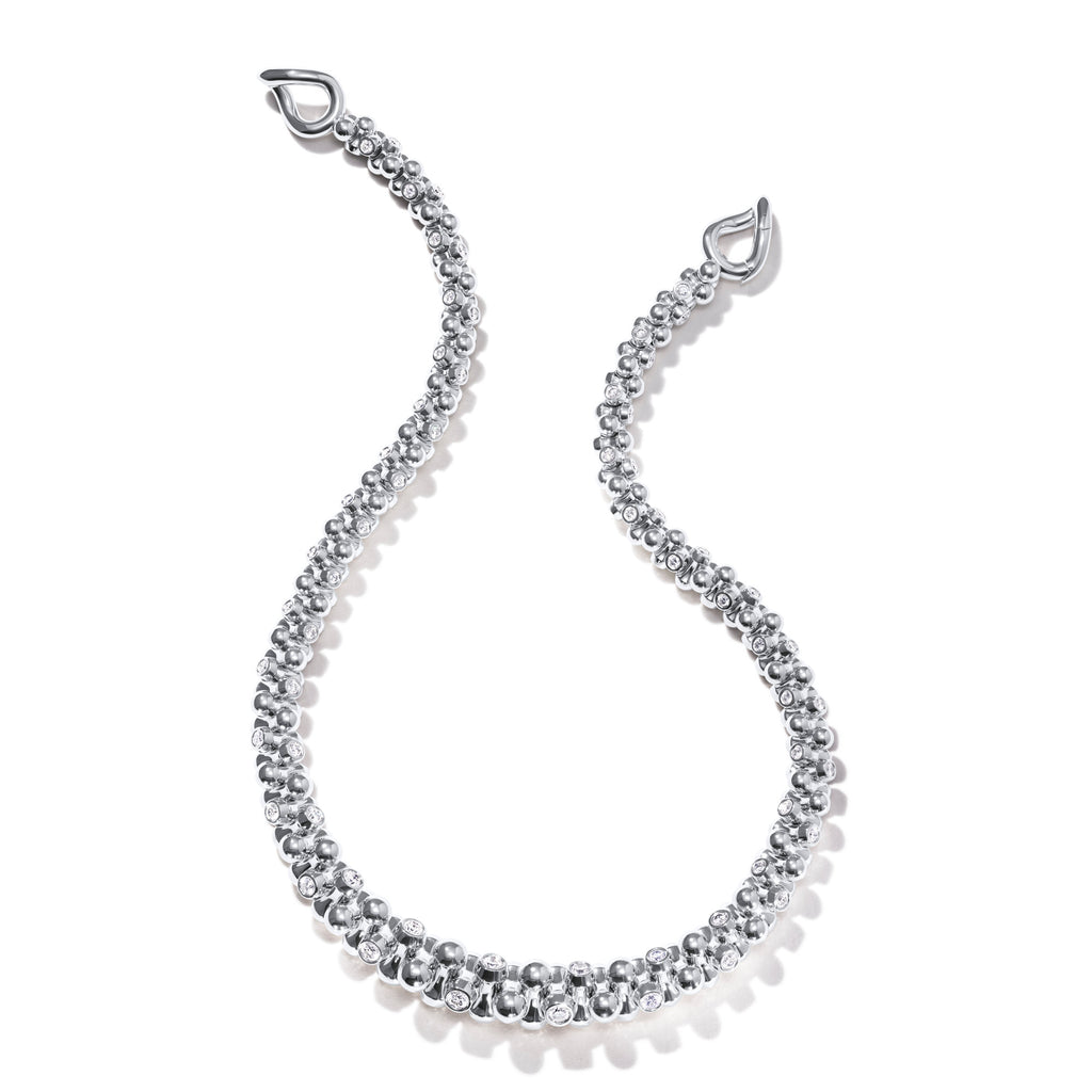 Tamara Comolli ALWAYS DIAMONDS Halskette (N-AD-Alt-Gr-Cl-wg) aus Weißgold mit Diamant