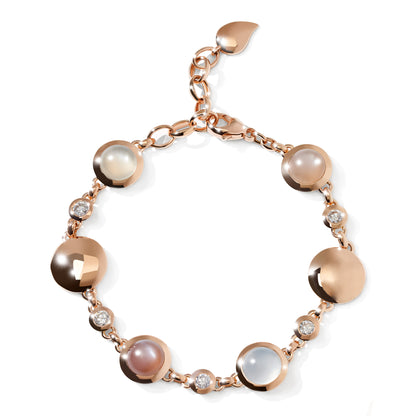 BOUTON Armband 'Camel', Roségold • Diamant • Mondstein von Tamara Comolli (B-BOU-Camel-Cl-rg)