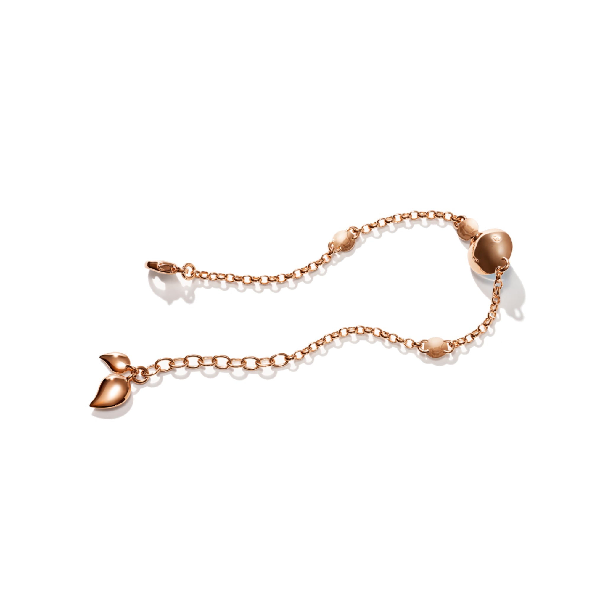 Tamara Comolli BOUTON Mini Chain Armband 'Candy' Small/Medium (B-BOU-c-Can-sm-rg) aus Roségold mit Diamant, Saphir, Topas und Tsavorit