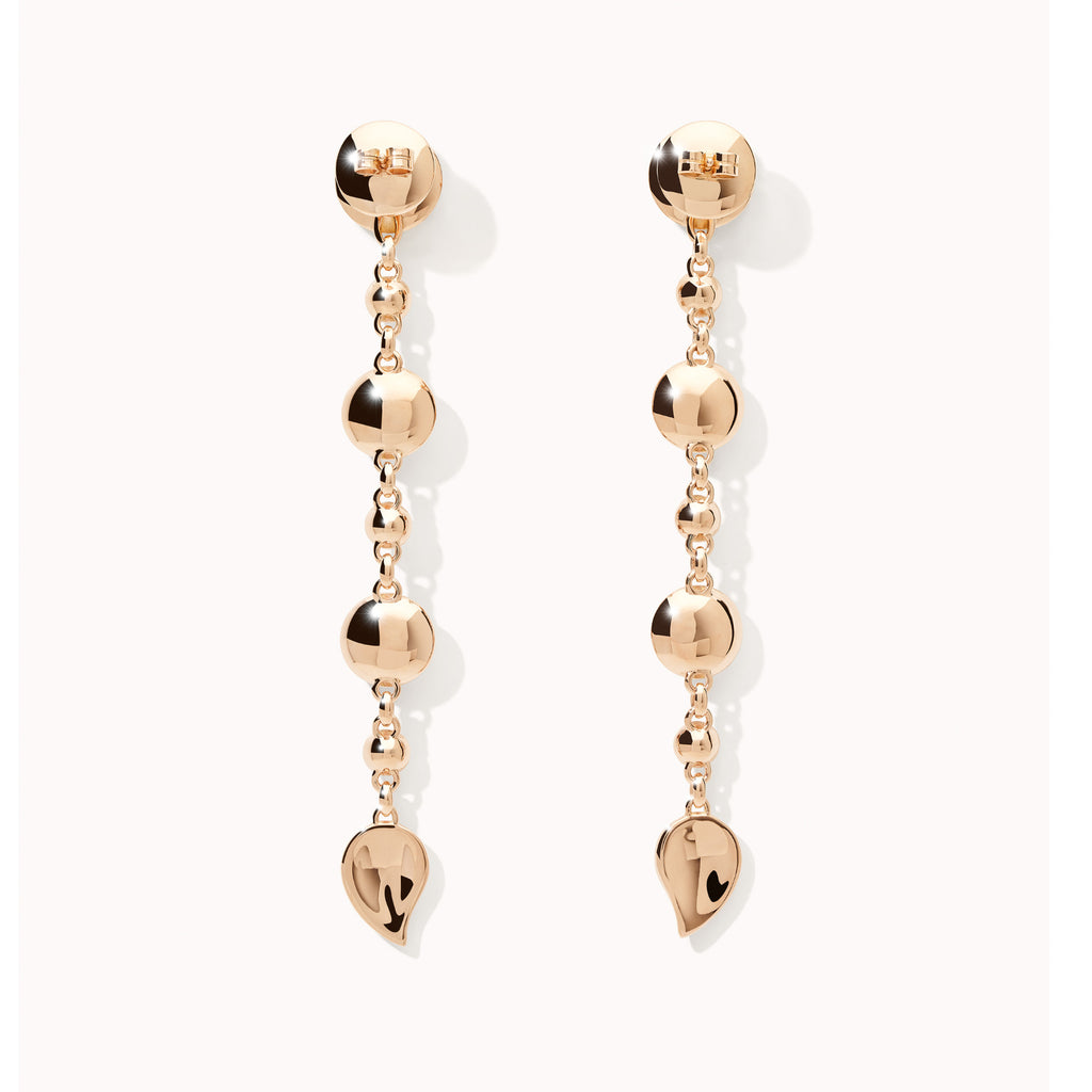 Tamara Comolli BOUTON Ohrringe Long 'Candy' (E-BOU-3-Can-Sa-rg) aus Roségold mit Diamant, Granat, Peridot, Saphir, Topas und Turmalin