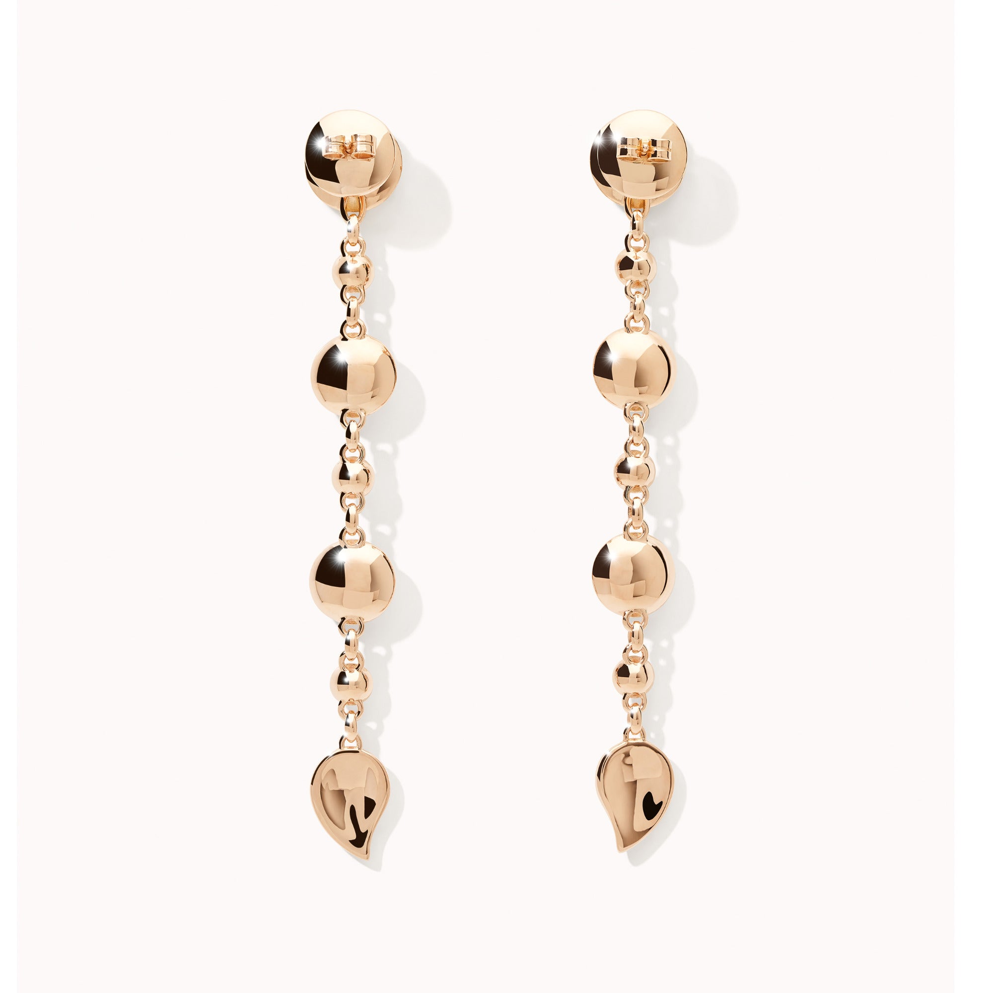 Tamara Comolli BOUTON Ohrringe Long 'Candy' (E-BOU-3-Can-Sa-rg) aus Roségold mit Diamant, Granat, Peridot, Saphir, Topas und Turmalin