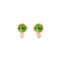 Tamara Comolli BOUTON Ohrstecker (E-BOU-Per-Cl-rg) aus Roségold mit Diamant und Peridot
