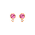 Tamara Comolli BOUTON Ohrstecker (E-BOU-TuRo-Cl-rg) aus Roségold mit Diamant und Turmalin