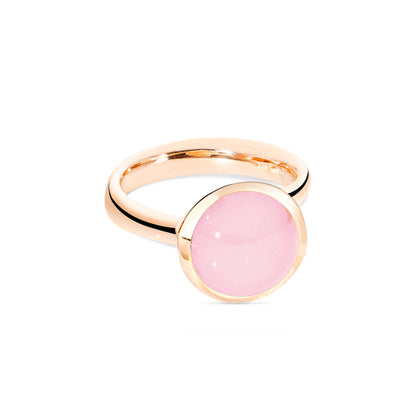 Tamara Comolli BOUTON Ring Large mit Chalcedon (R-BOU-l-ChPi-rg) aus Roségold mit Chalcedon