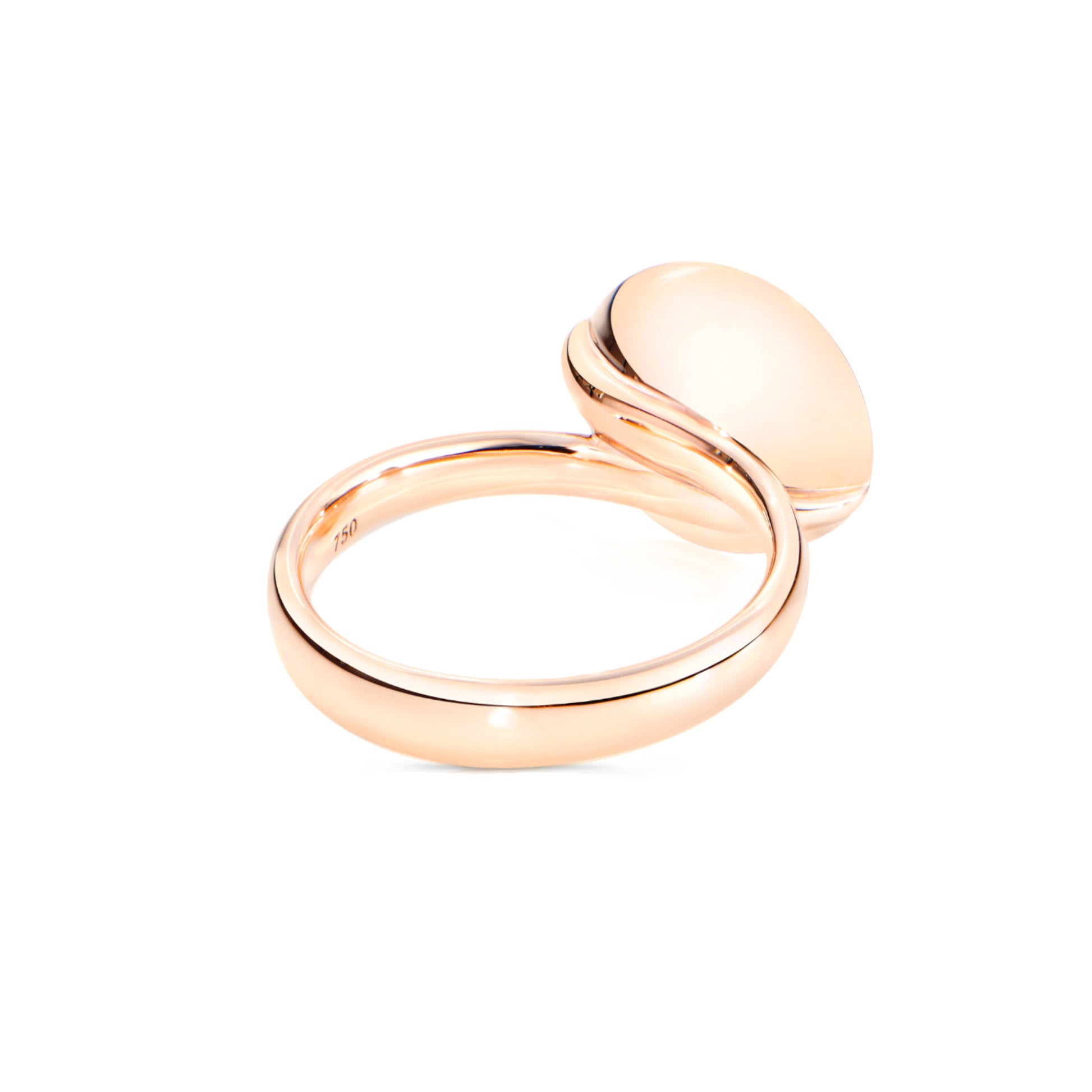 Tamara Comolli BOUTON Ring Large mit Chalcedon (R-BOU-l-ChPi-rg) aus Roségold mit Chalcedon