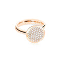 Tamara Comolli BOUTON Ring Large mit Diamant-Pavé (R-BOU-l-p-rg) aus Roségold mit Diamant