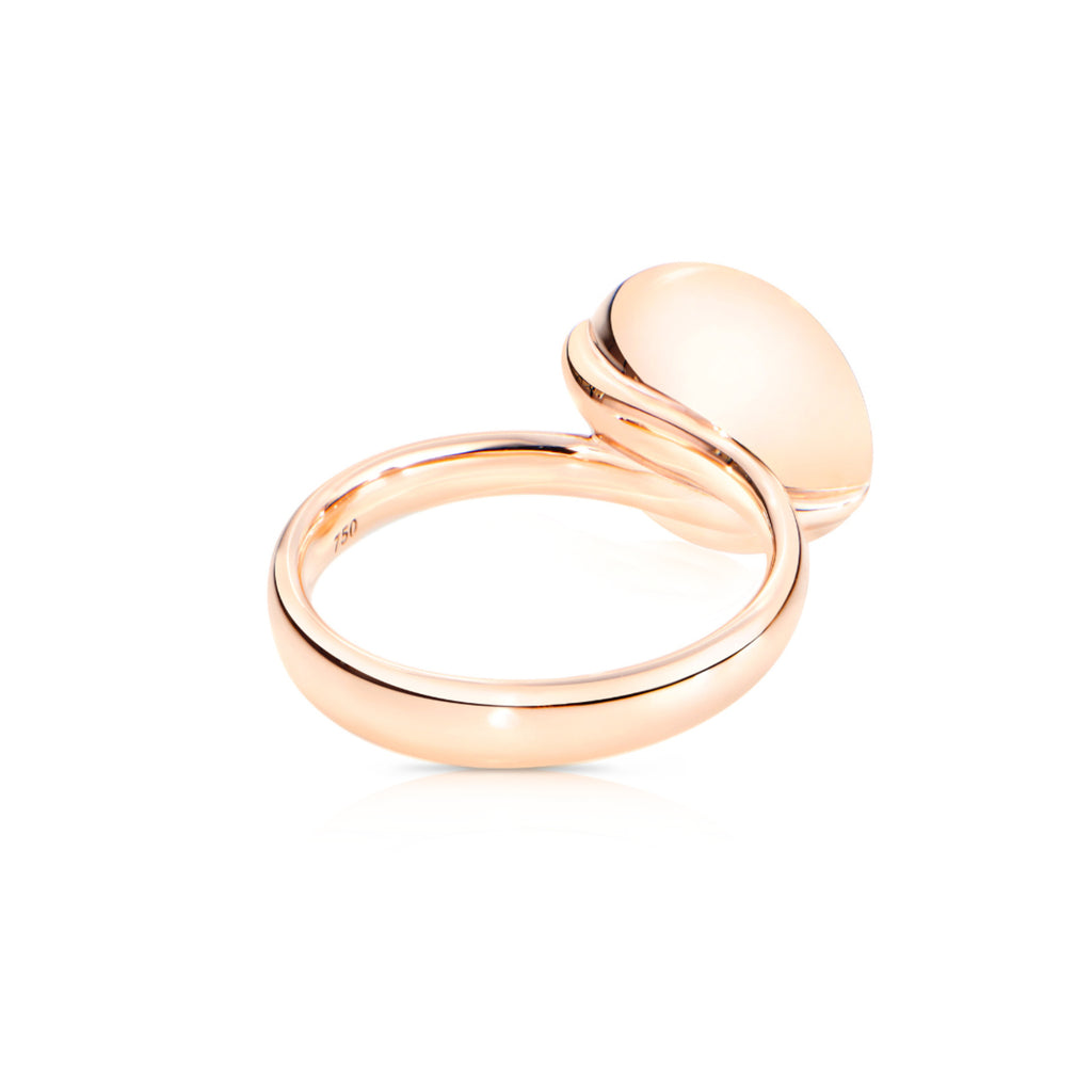 Tamara Comolli BOUTON Ring Large mit Karneol (R-BOU-l-Carn-rg) aus Roségold mit Karneol