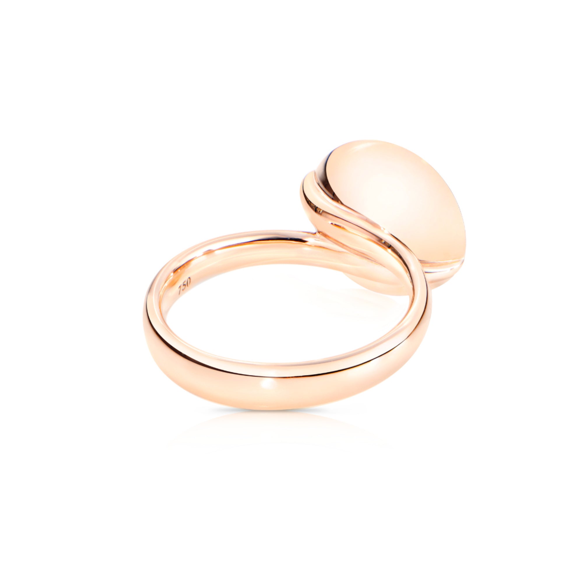 Tamara Comolli BOUTON Ring Large mit Karneol (R-BOU-l-Carn-rg) aus Roségold mit Karneol