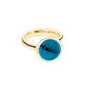 Tamara Comolli BOUTON Ring Large mit London Topas (R-BOU-l-ToLo-yg) aus Gelbgold mit London Topas und Topas