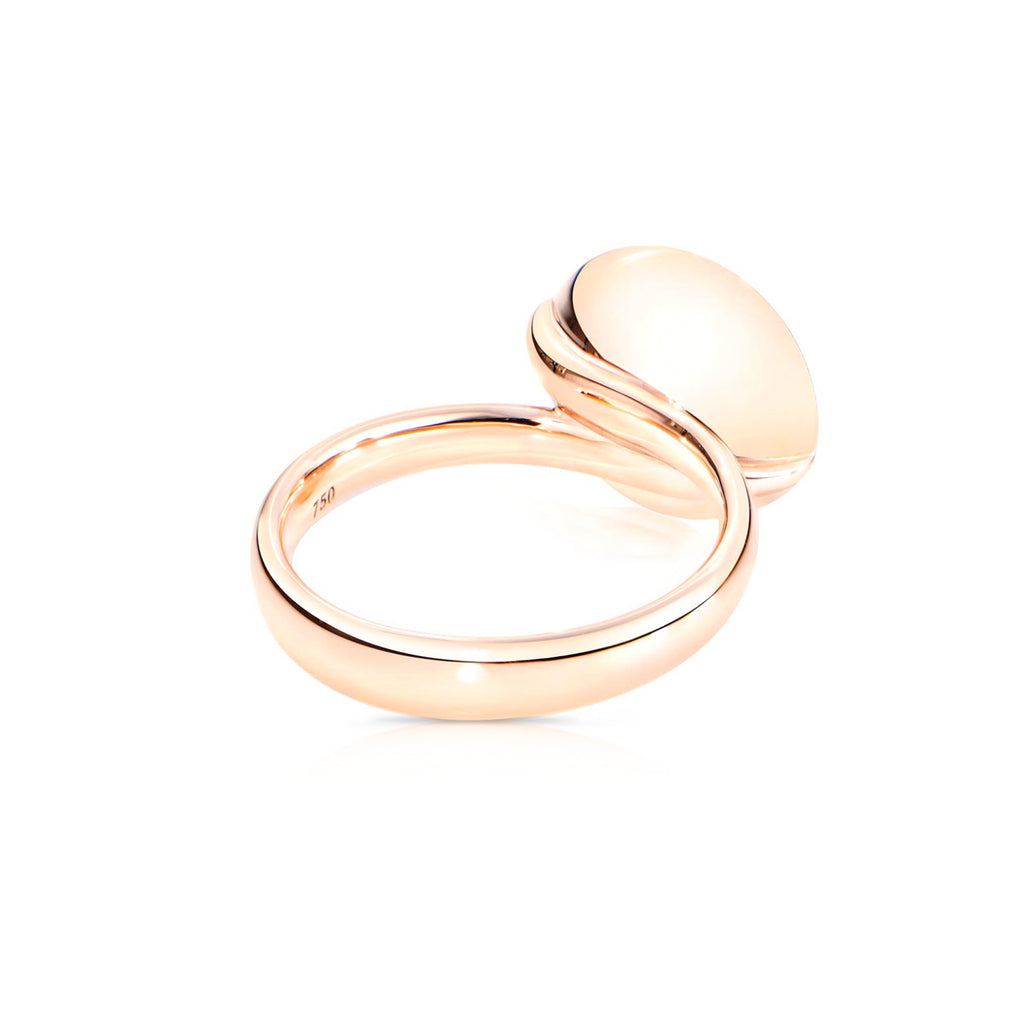 Tamara Comolli BOUTON Ring Large mit Mondstein (R-BOU-l-MoBr-rg) aus Roségold mit Mondstein