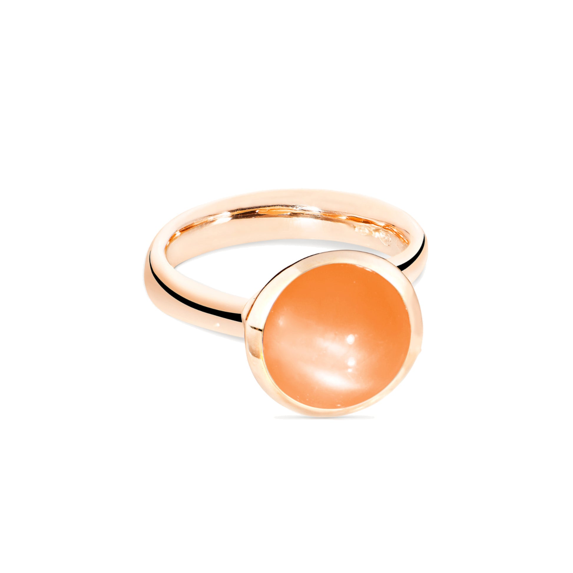 Tamara Comolli BOUTON Ring Large mit Mondstein (R-BOU-l-MoOr-rg) aus Roségold mit Mondstein