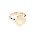 Tamara Comolli BOUTON Ring Large mit Mondstein (R-BOU-l-MoSa-rg) aus Roségold mit Mondstein