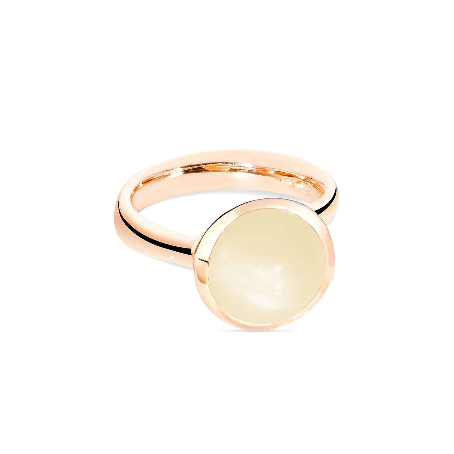Tamara Comolli BOUTON Ring Large mit Mondstein (R-BOU-l-MoSa-rg) aus Roségold mit Mondstein