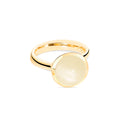 Tamara Comolli BOUTON Ring Large mit Mondstein (R-BOU-l-MoSa-yg) aus Gelbgold mit Mondstein