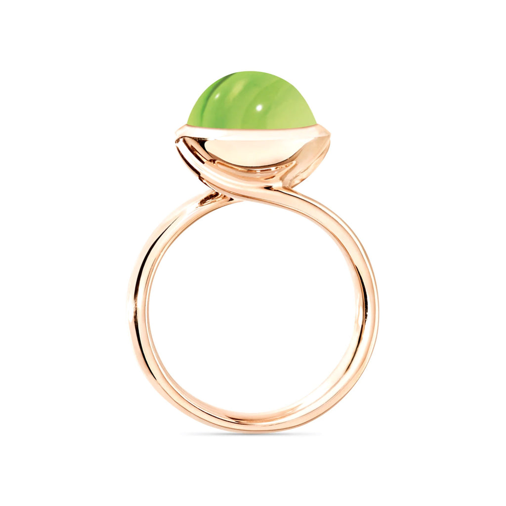 Tamara Comolli BOUTON Ring Large mit Peridot (R-BOU-l-Per-rg) aus Roségold mit Peridot