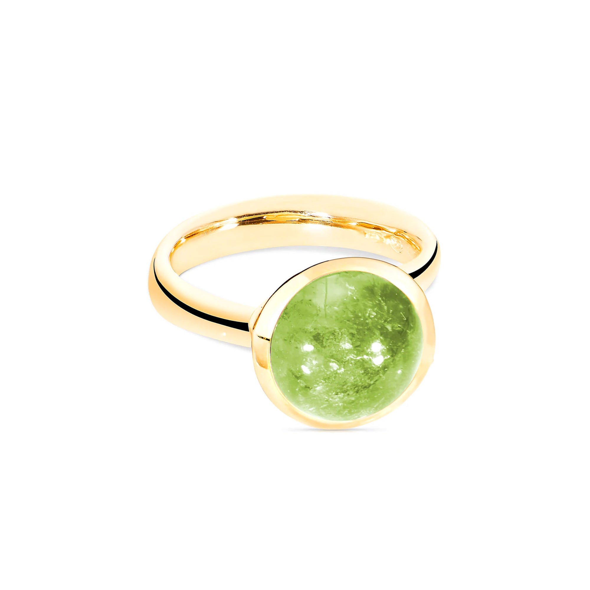Tamara Comolli BOUTON Ring Large mit Peridot (R-BOU-l-Per-yg) aus Gelbgold mit Peridot