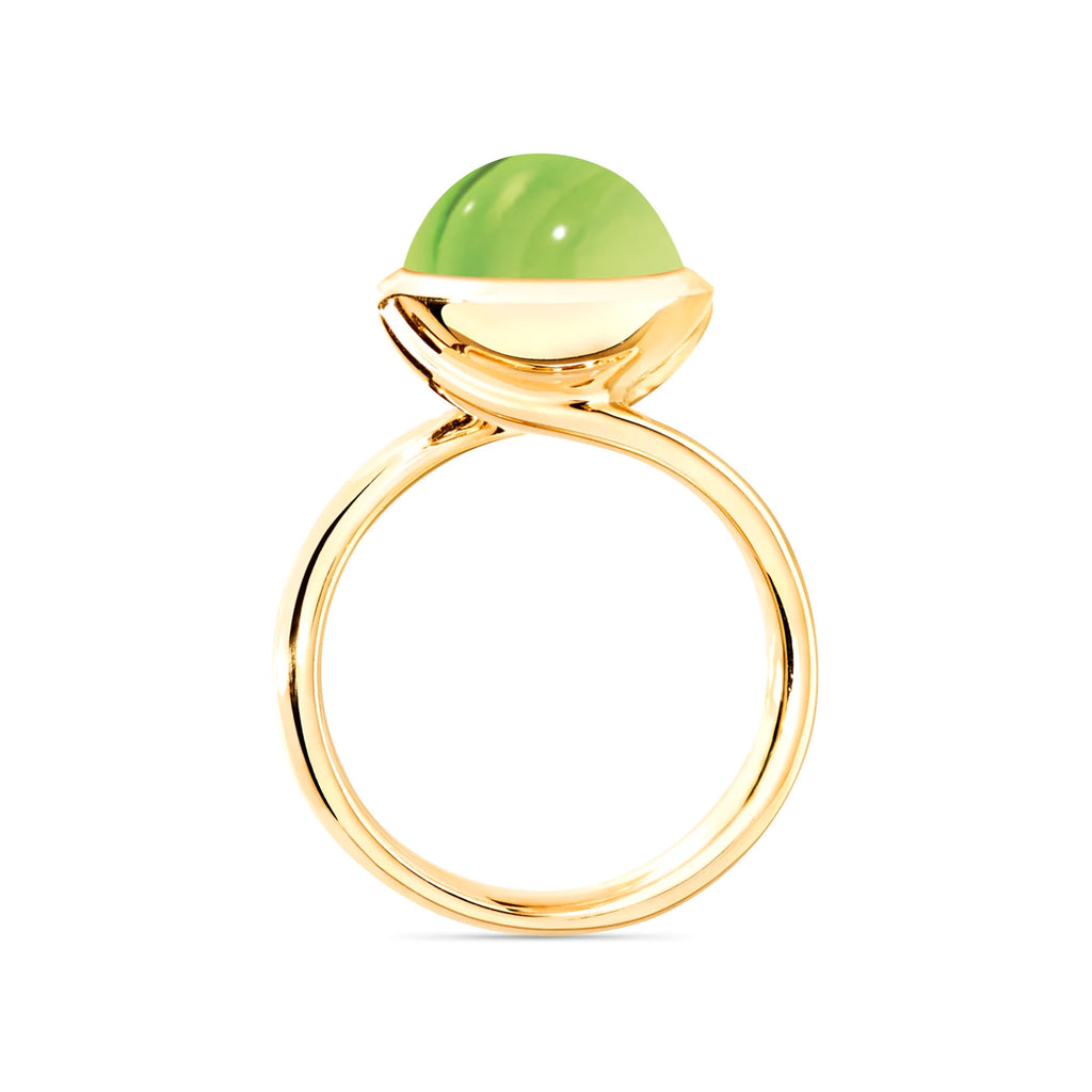 Tamara Comolli BOUTON Ring Large mit Peridot (R-BOU-l-Per-yg) aus Gelbgold mit Peridot