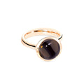 Tamara Comolli BOUTON Ring Large mit Rauchquarz (R-BOU-l-SmQu-rg) aus Roségold mit Rauchquarz