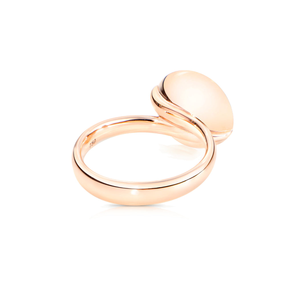 Tamara Comolli BOUTON Ring Large mit Türkis (R-BOU-l-Tur-rg) aus Roségold mit Türkis