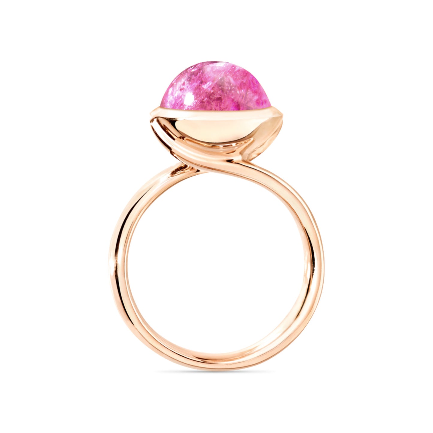 Tamara Comolli BOUTON Ring Large mit Turmalin (R-BOU-l-TuRo-rg) aus Roségold mit Turmalin
