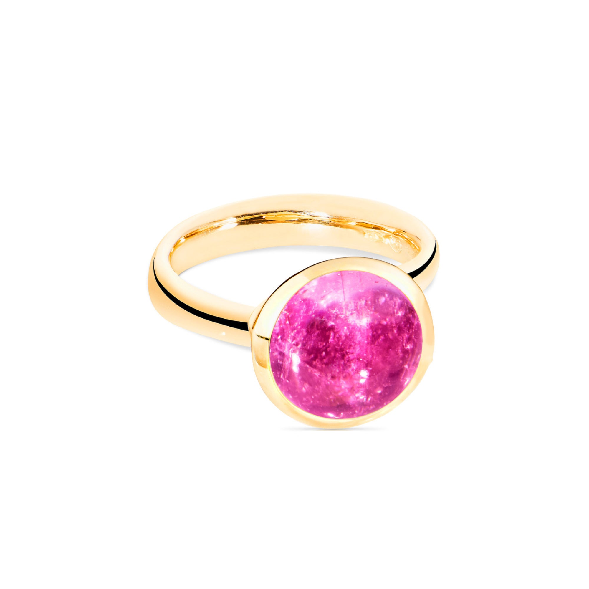 Tamara Comolli BOUTON Ring Large mit Turmalin (R-BOU-l-TuRo-yg) aus Gelbgold mit Turmalin