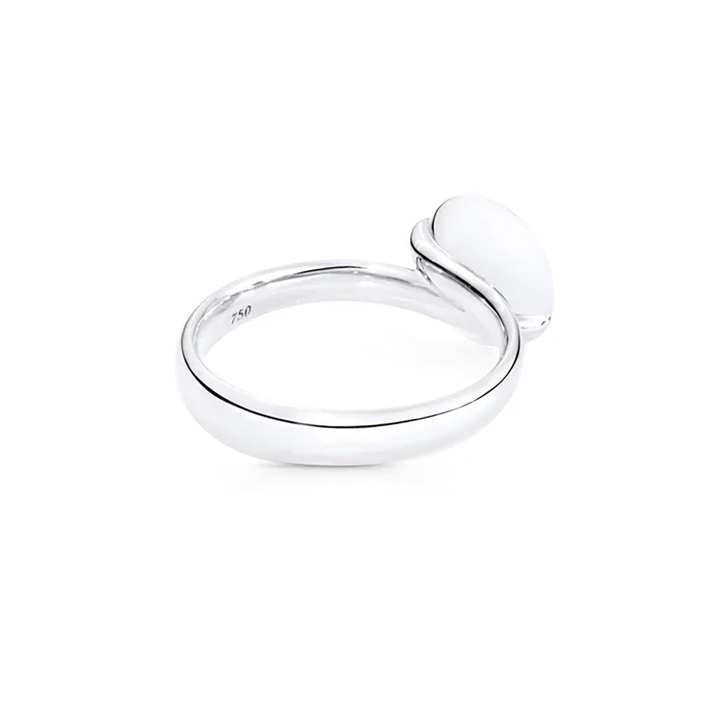 Tamara Comolli BOUTON Ring Small mit Amethyst (R-BOU-s-Am-wg) aus Weißgold mit Amethyst