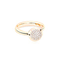 Tamara Comolli BOUTON Ring Small mit Diamant-Pavé (R-BOU-s-p-rg) aus Roségold mit Diamant
