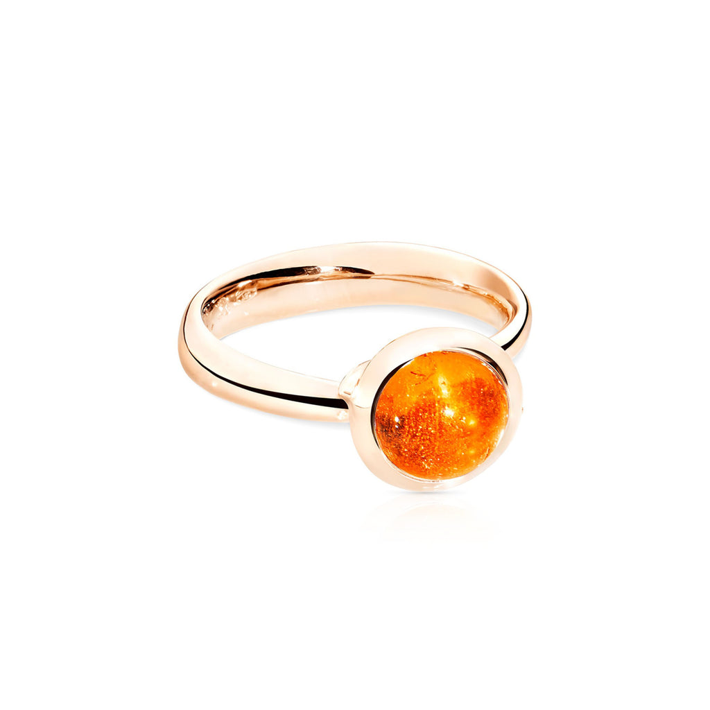 Tamara Comolli BOUTON Ring Small mit Granat (R-BOU-s-Man-rg) aus Roségold mit Granat