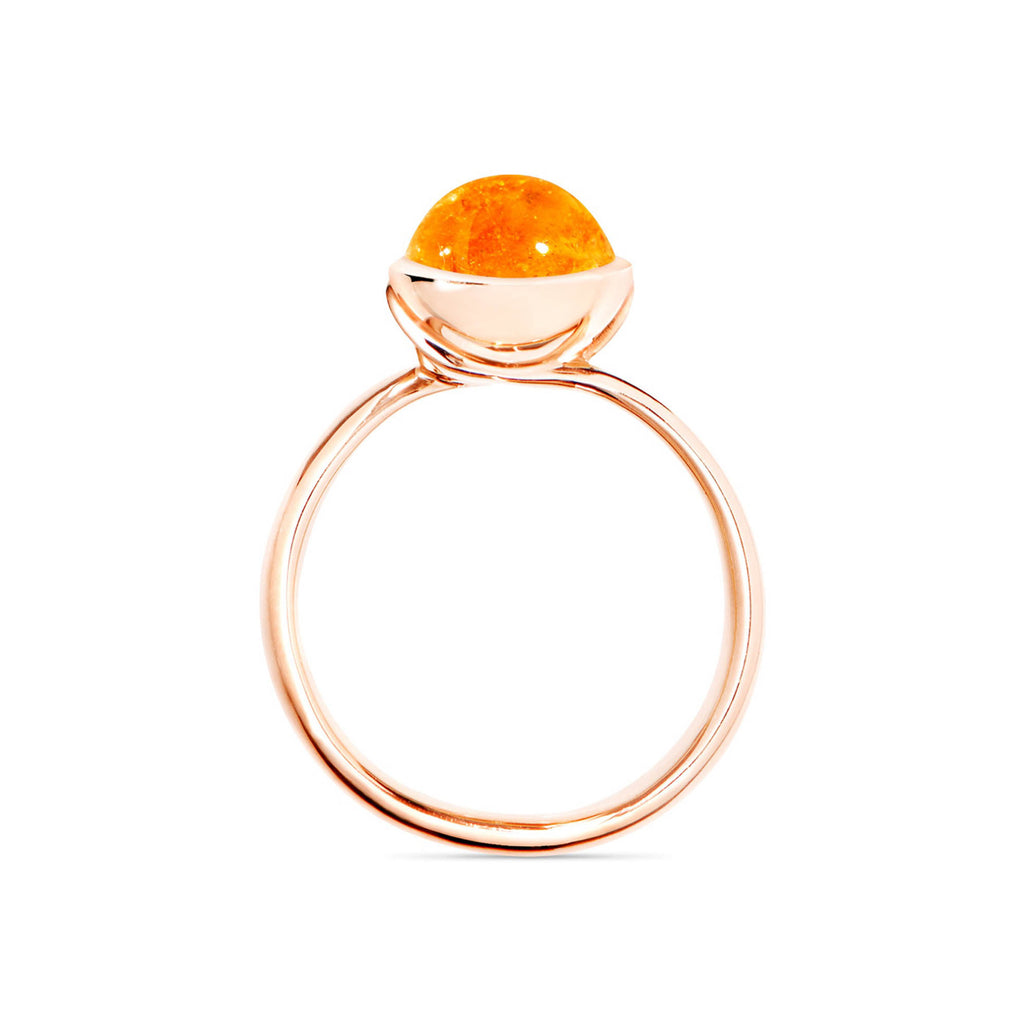 Tamara Comolli BOUTON Ring Small mit Granat (R-BOU-s-Man-rg) aus Roségold mit Granat