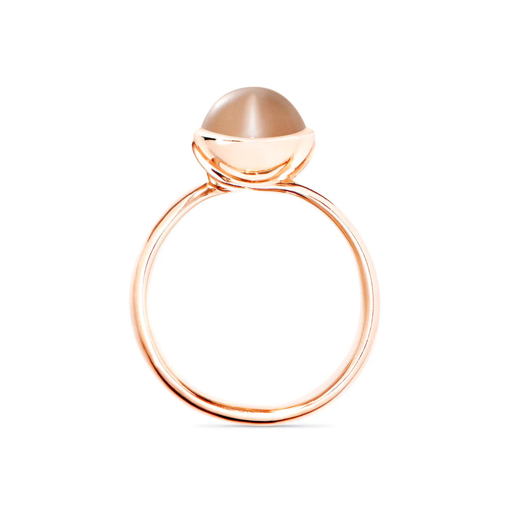 Tamara Comolli BOUTON Ring Small mit Mondstein (R-BOU-s-MoBr-rg) aus Roségold mit Mondstein