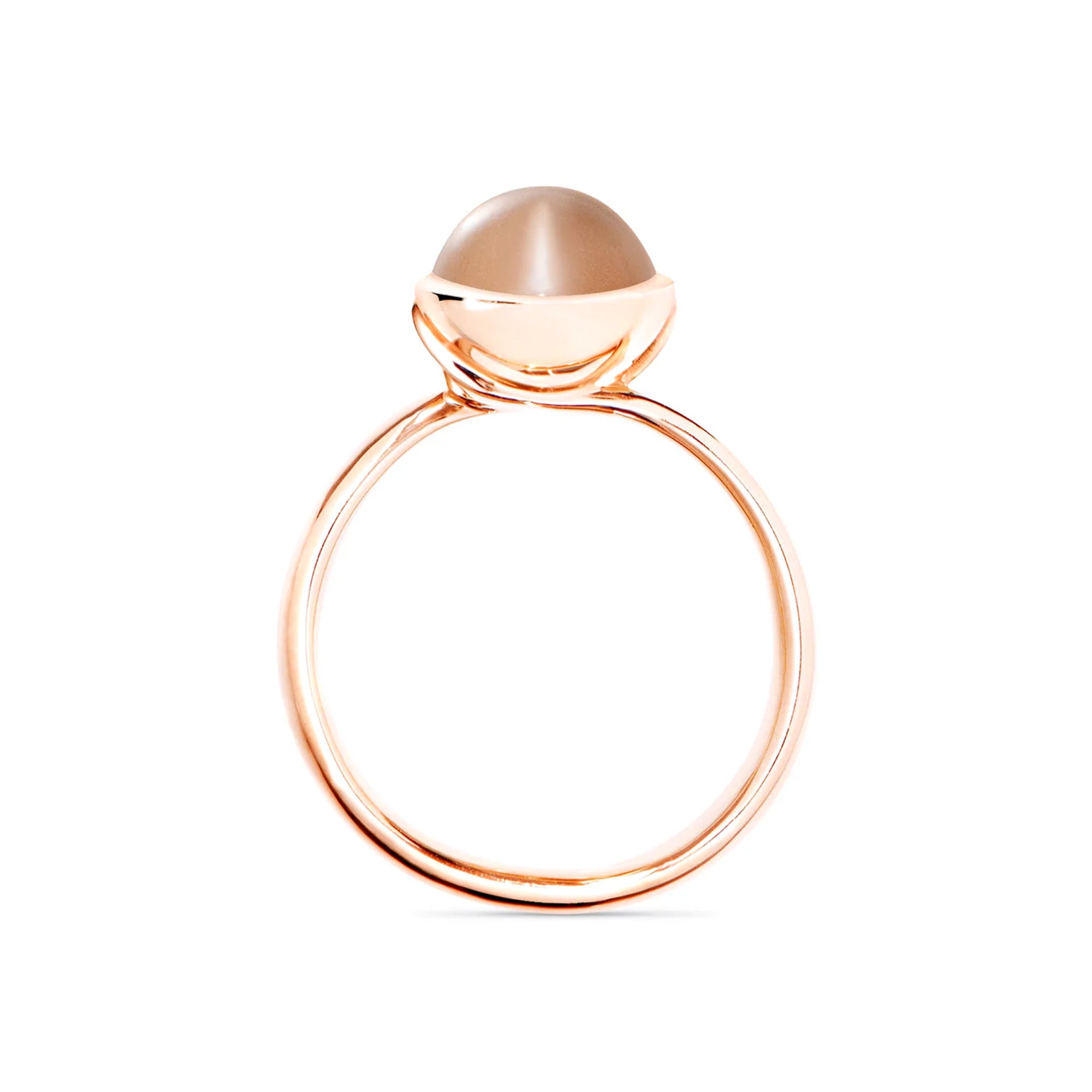 Tamara Comolli BOUTON Ring Small mit Mondstein (R-BOU-s-MoBr-rg) aus Roségold mit Mondstein