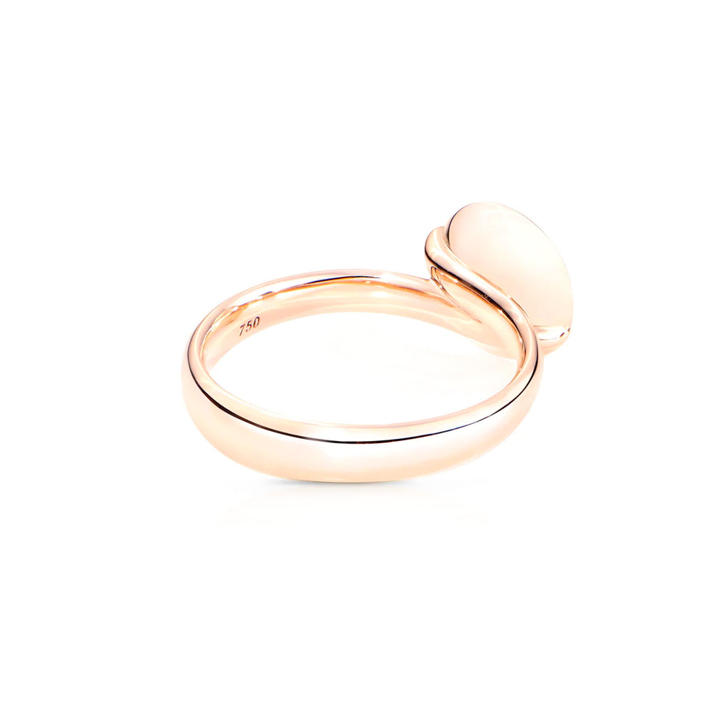 Tamara Comolli BOUTON Ring Small mit Mondstein (R-BOU-s-MoBr-rg) aus Roségold mit Mondstein