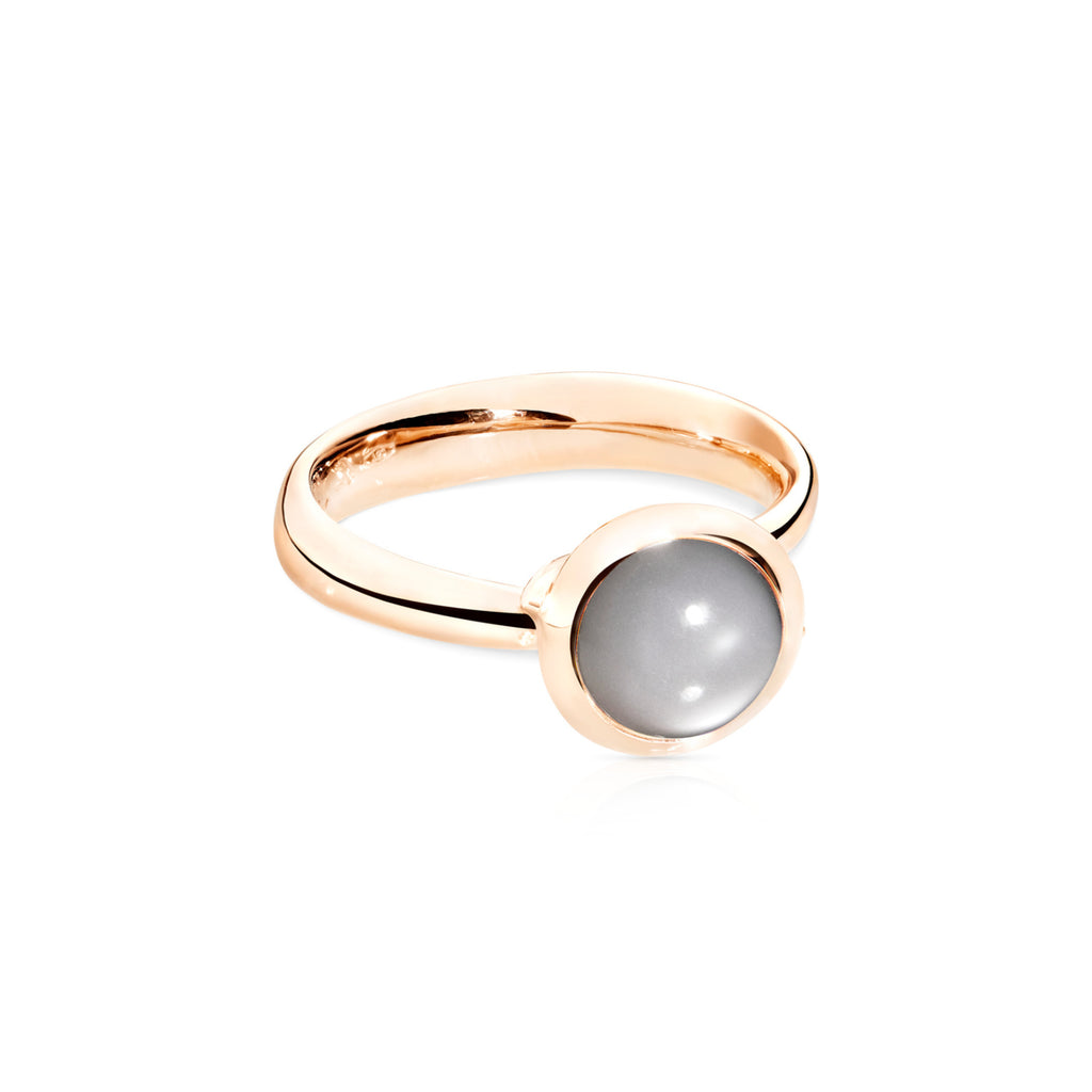 Tamara Comolli BOUTON Ring Small mit Mondstein (R-BOU-s-MoGr-rg) aus Roségold mit Mondstein