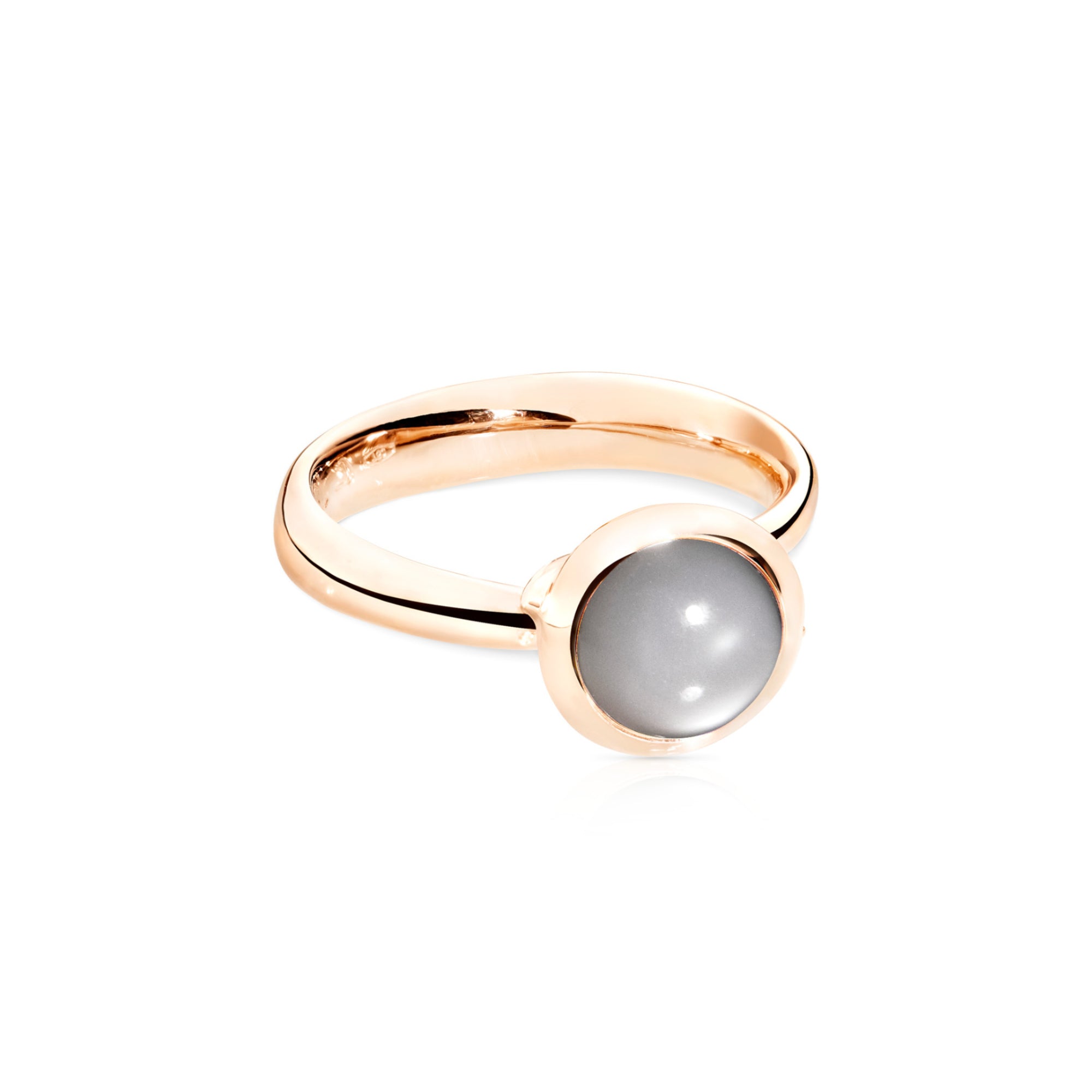 Tamara Comolli BOUTON Ring Small mit Mondstein (R-BOU-s-MoGr-rg) aus Roségold mit Mondstein
