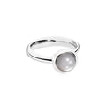 Tamara Comolli BOUTON Ring Small mit Mondstein (R-BOU-s-MoGr-wg) aus Weißgold mit Mondstein